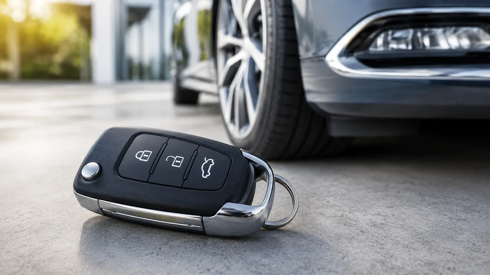 Car key replacement service on a new key
